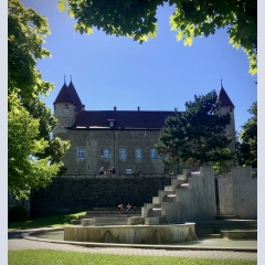  Parc de la Condémine avec château de Bulle #unjourengruyère